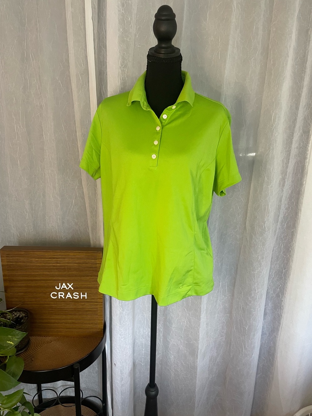 Nike Women's Bright Lime Green Polo Shirt